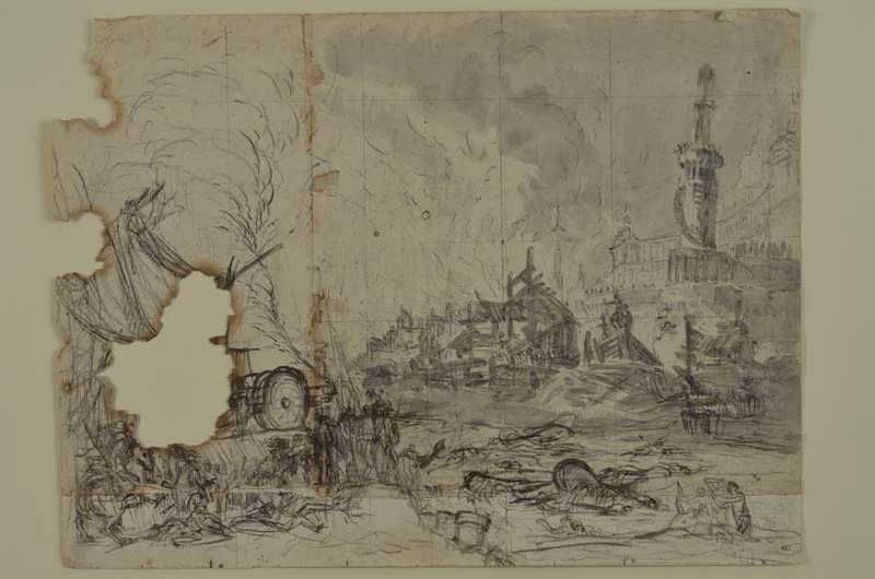 Disegno preparatorio per scenografia - Civici musei e gallerie di storia e arte, Udine 3